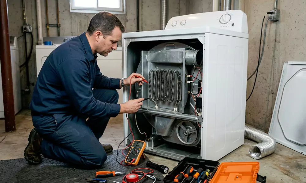 Dryer Not Heating Repair in Woburn, MA