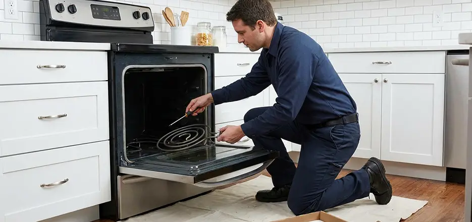 Oven Lower Heating Element Replacement in Woburn